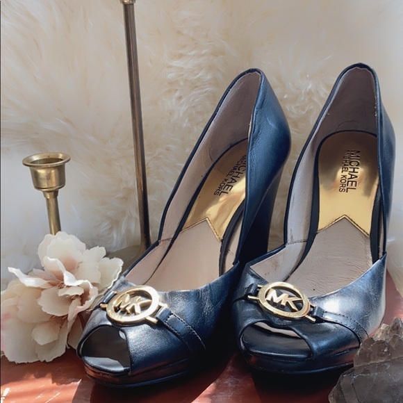 MICHAEL Michael Kors Shoes - Michael by Michael Kors Open Toe Wedge, Black, 7M